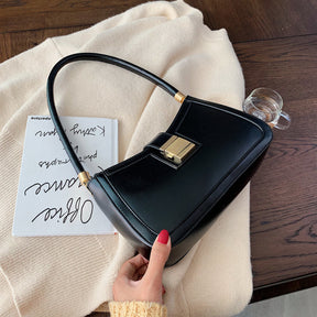 Women's Zip Shoulder Bag with Buckle Detail by Juana Fashion