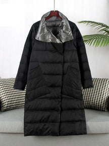 Women's Plaid Longline Coat — View 7