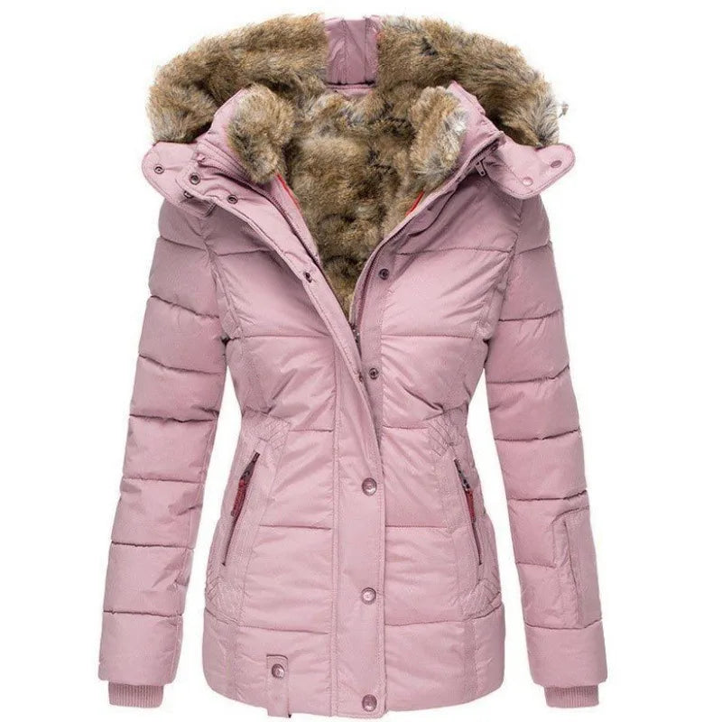 Women's Hooded Parka Coat — View 8