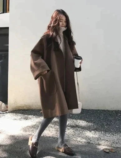 Women's Wool Oversized Trench Coat — View 2