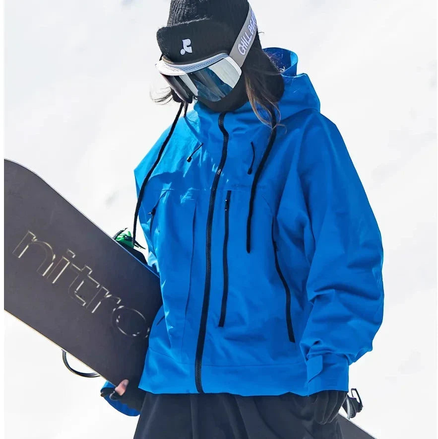 Women's Waterproof Ski Jacket | Felicia in Blue - Juana Fashion
