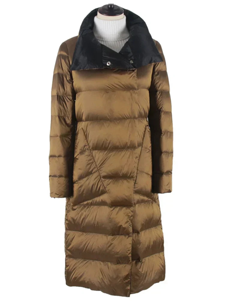 Women's Plaid Longline Coat — View 11