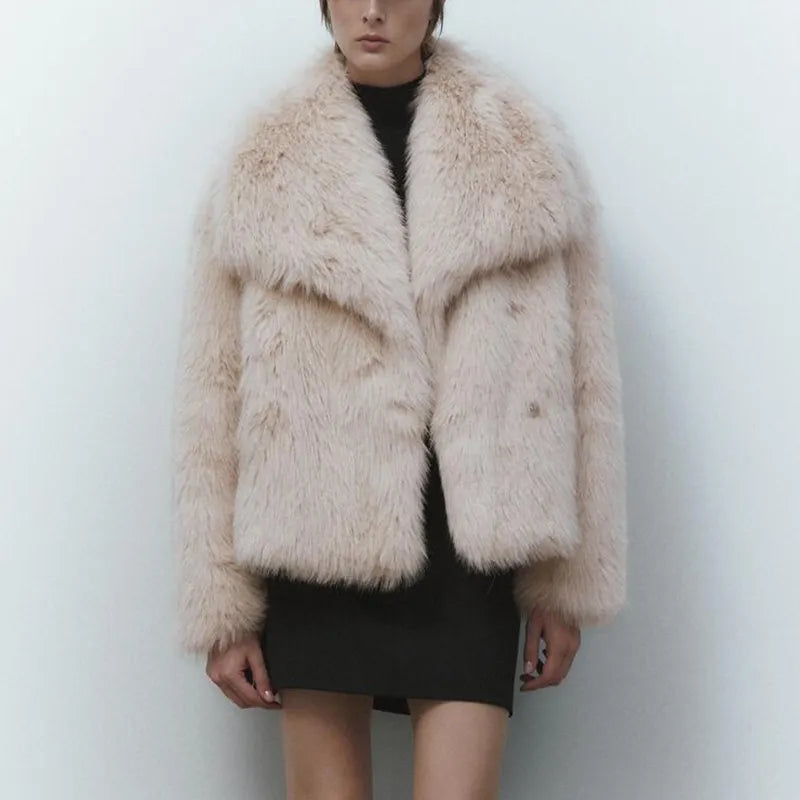 Women's Faux Fur Coat — View 1