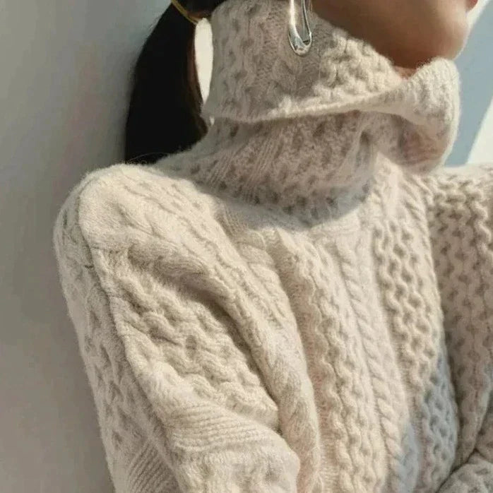 Women's Cashmere Turtleneck Sweater — View 2