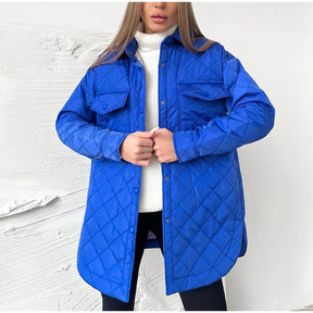 Women's Button Detail Puffer Jacket — View 18