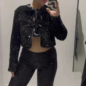Women's Sequin Detail Jacket — View 3