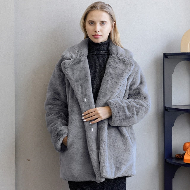 Women's Faux Fur Jacket — View 11