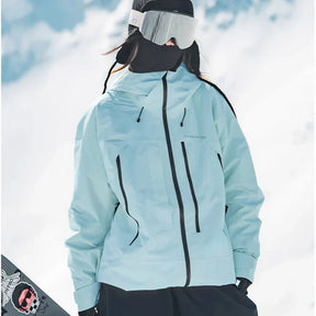Women's Waterproof Ski Jacket | Felicia in Light Blue - Juana Fashion