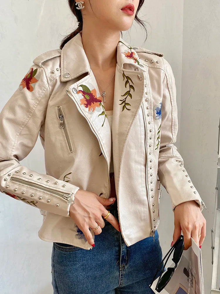 Women's Faux Leather Jacket — View 1