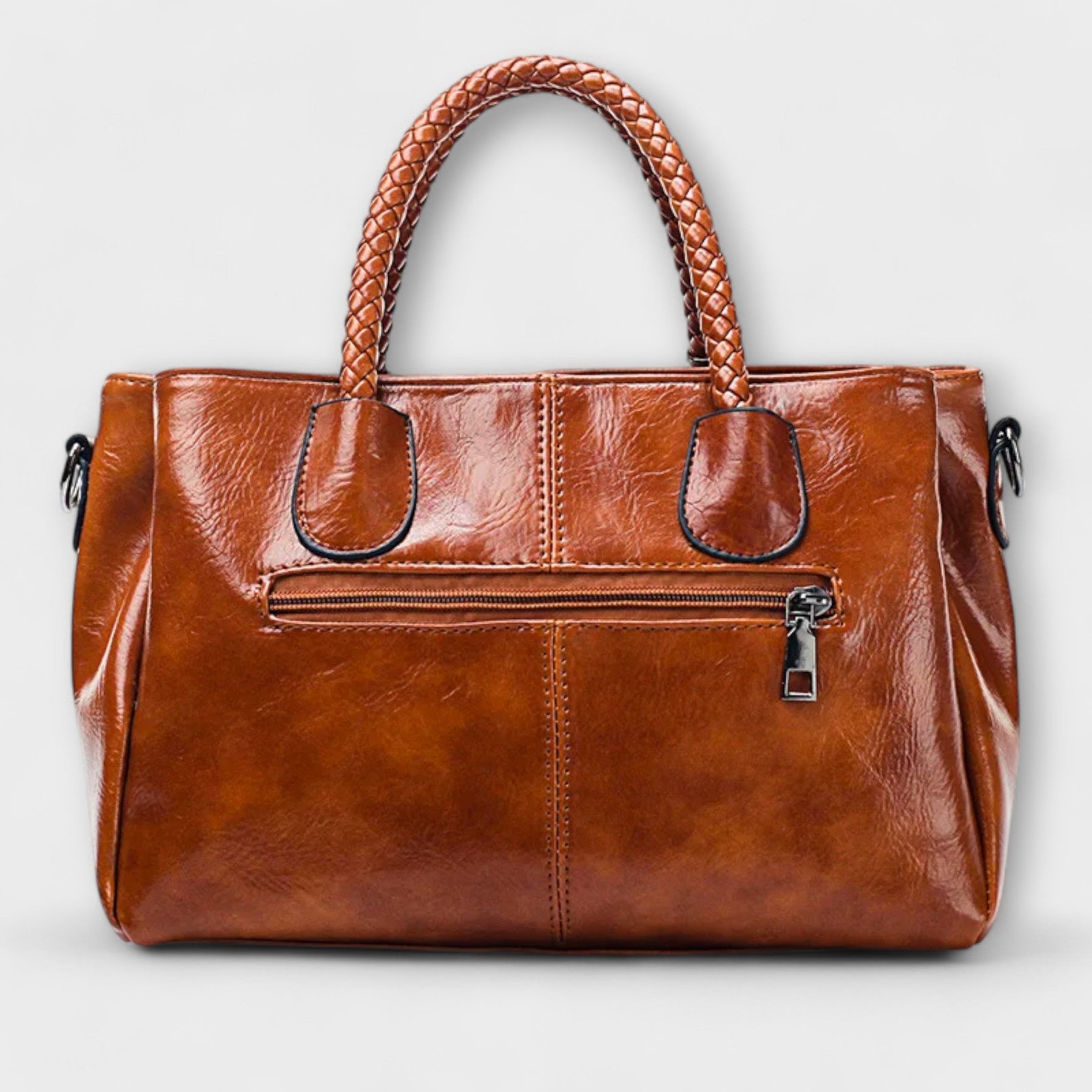 Women's Barrel Satchel with Braided Handles by Juana Fashion