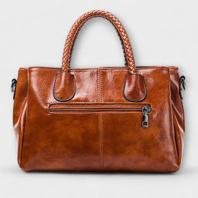 Women's Barrel Satchel with Braided Handles by Juana Fashion
