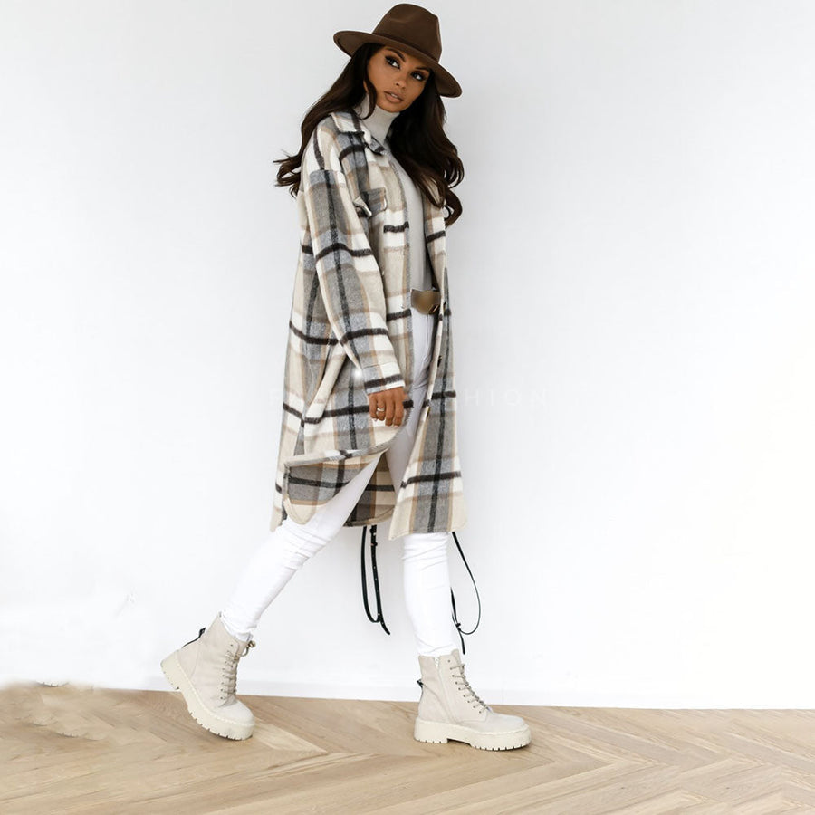 Women's Long Sleeve Coat — View 2
