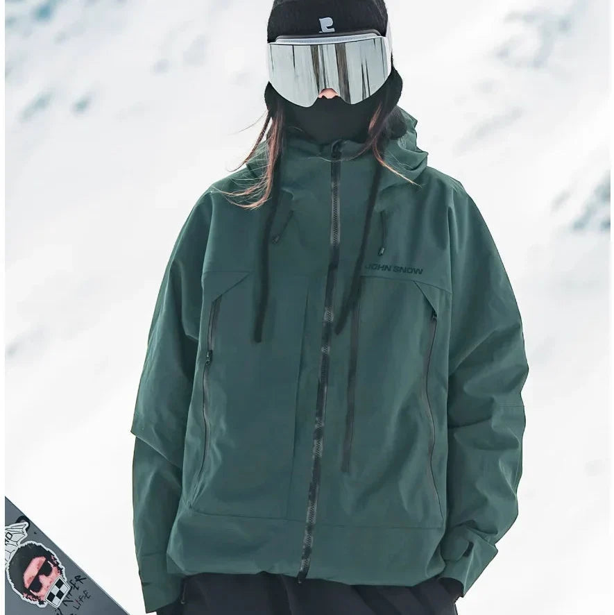 Women's Waterproof Ski Jacket | Felicia in Light Blue - Juana Fashion