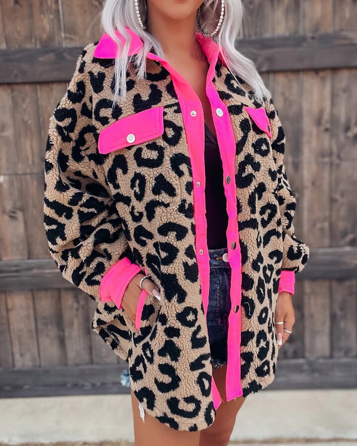 Women's Leopard Print Coat — View 1