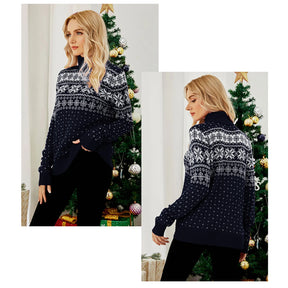 Women's Holiday Turtleneck Sweater — View 4
