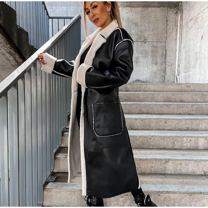 Women's Leather Look Jacket — View 2