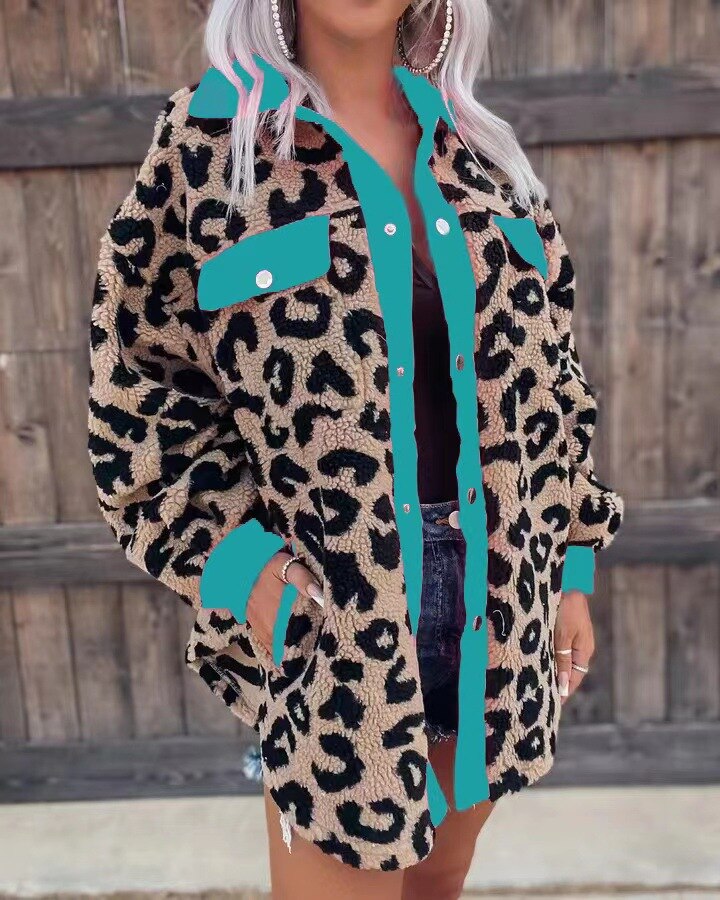 Women's Leopard Print Coat — View 4