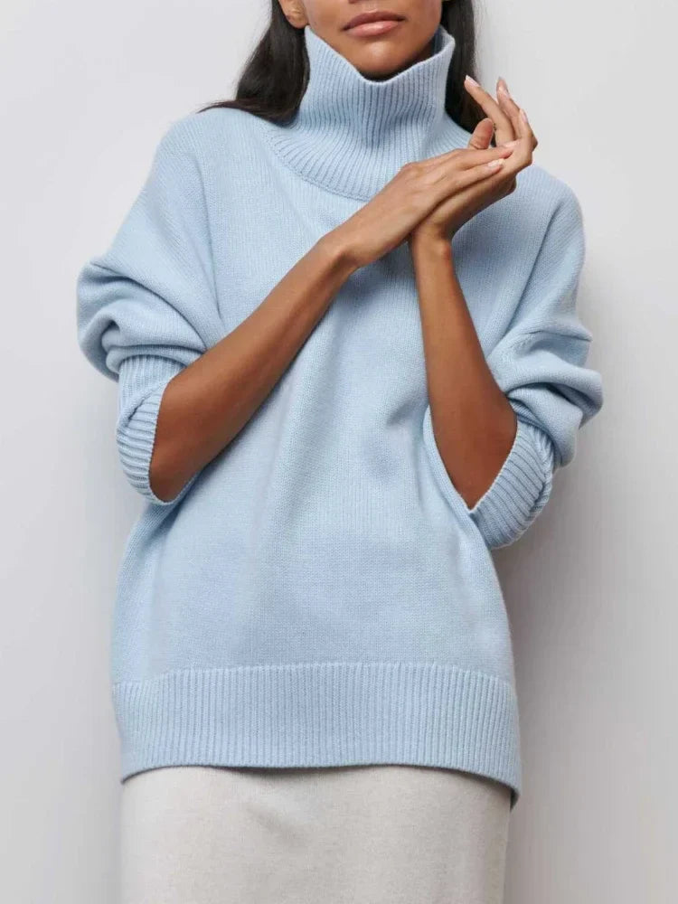 Women's Oversized Turtleneck Sweater — View 1