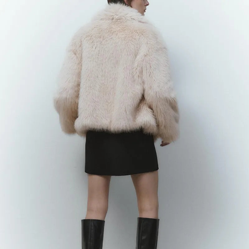 Women's Faux Fur Coat — View 2