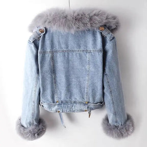 Women's Lined Denim Jacket — View 1