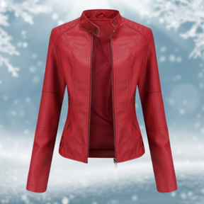Women's Faux Leather Jacket — View 6