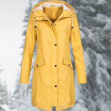 Women's Hooded Longline Rain Jacket — View 1