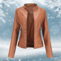 Women's Faux Leather Jacket — View 7