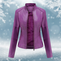 Women's Faux Leather Jacket — View 5
