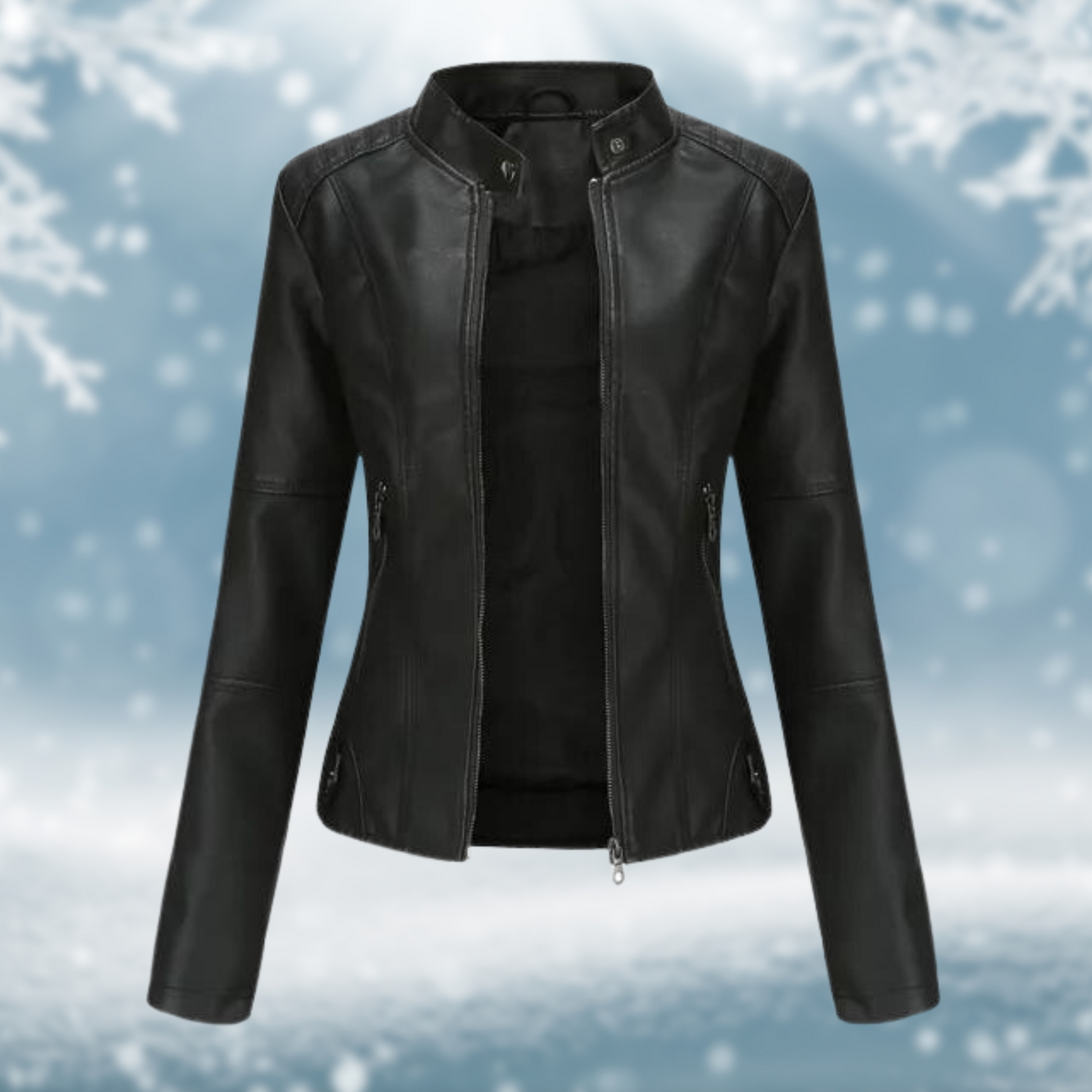 Women's Faux Leather Jacket — View 2