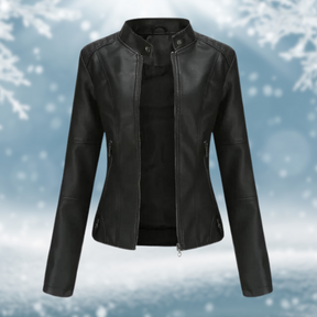 Women's Faux Leather Jacket — View 2