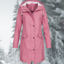 Women's Hooded Longline Rain Jacket — View 5