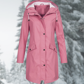 Women's Hooded Longline Rain Jacket — View 5