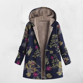 Women's Oversized Printed Hooded Coat — View 2
