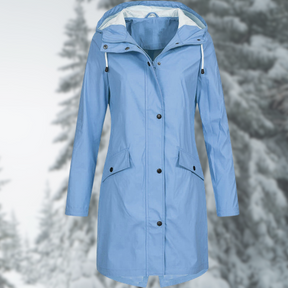 Women's Hooded Longline Rain Jacket — View 4