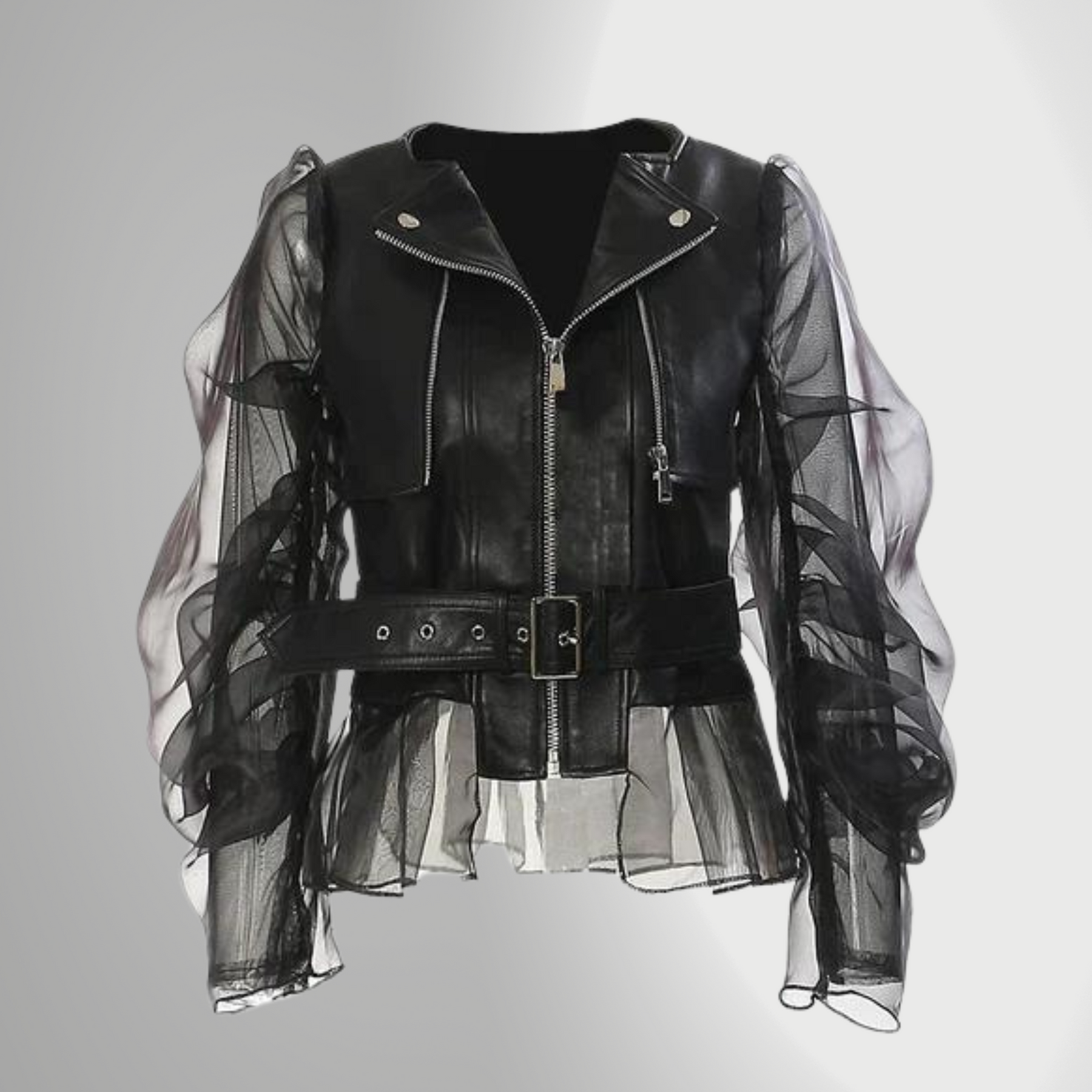 Women's Leather Look Jacket — View 1