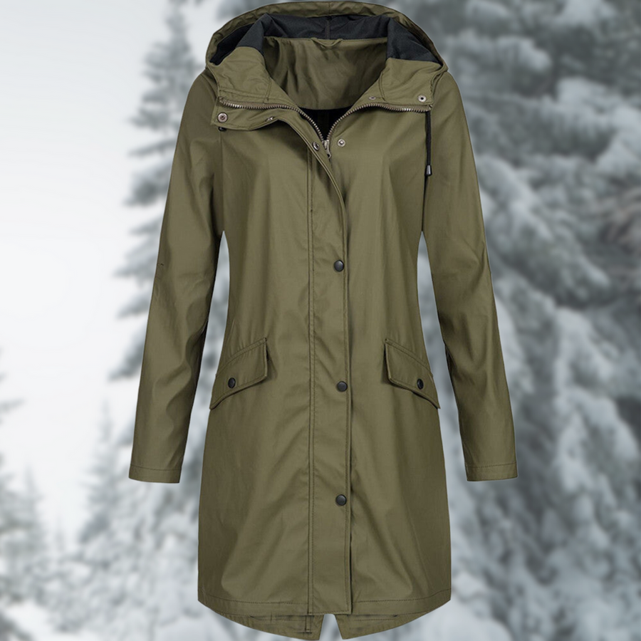 Women's Hooded Rain Jacket — View 1