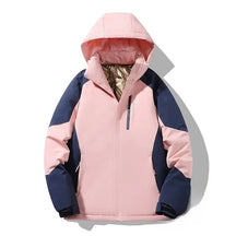 Women's Colorblock Winter Ski Jacket | Franziska in Purple - Juana Fashion