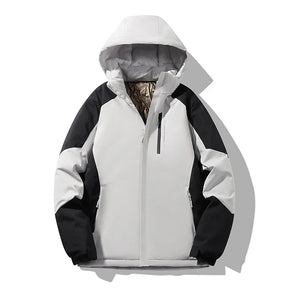 Women's Colorblock Winter Ski Jacket | Franziska in Purple - Juana Fashion