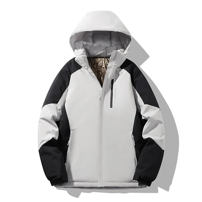Women's Colorblock Winter Ski Jacket | Franziska in Purple - Juana Fashion