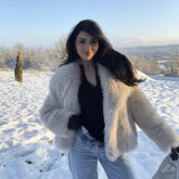 Women's Faux Fur Coat — View 4