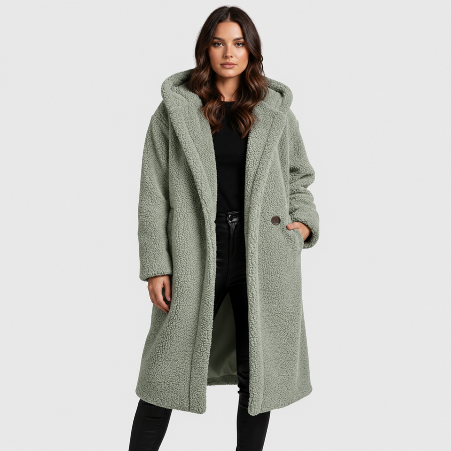 Women's Hooded Teddy Coat — View 2