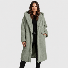 Women's Hooded Teddy Coat — View 2