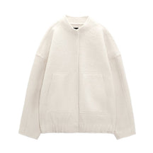 Women's Wool Oversized Button Detail Coat — View 11