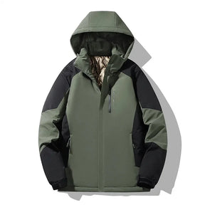Women's Colorblock Winter Ski Jacket | Franziska in Purple - Juana Fashion