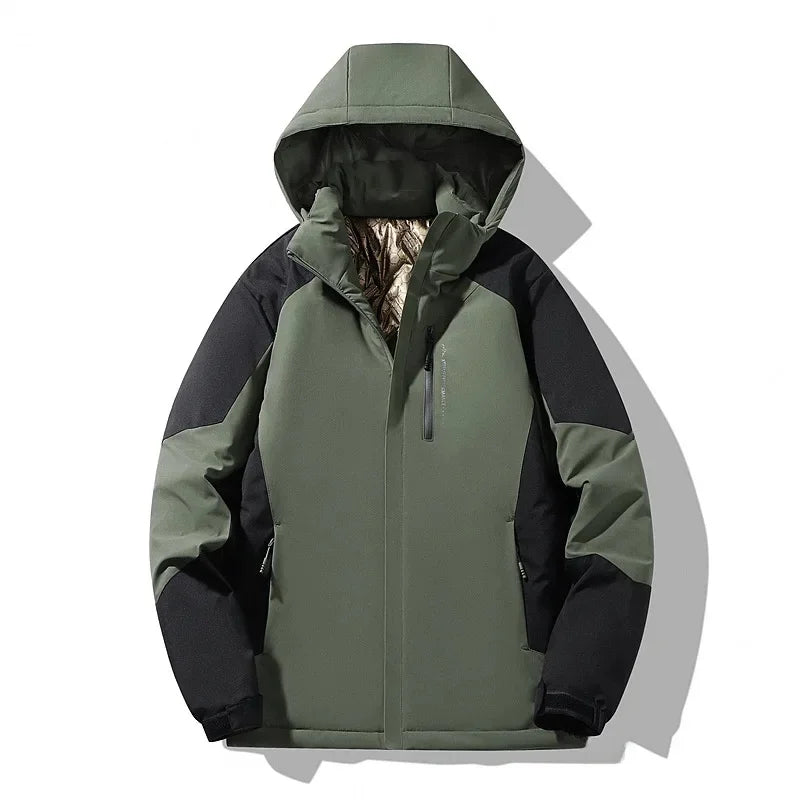 Women's Colorblock Winter Ski Jacket | Franziska in Purple - Juana Fashion