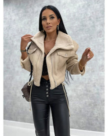 Women's Leather Look Jacket — View 6