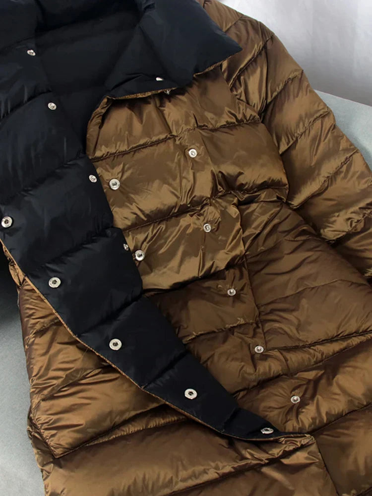 Women's Plaid Longline Coat — View 2