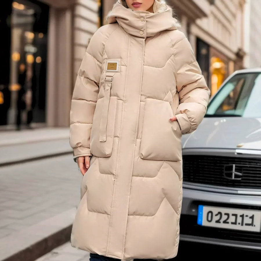 Women's Longline Puffer Coat — View 2
