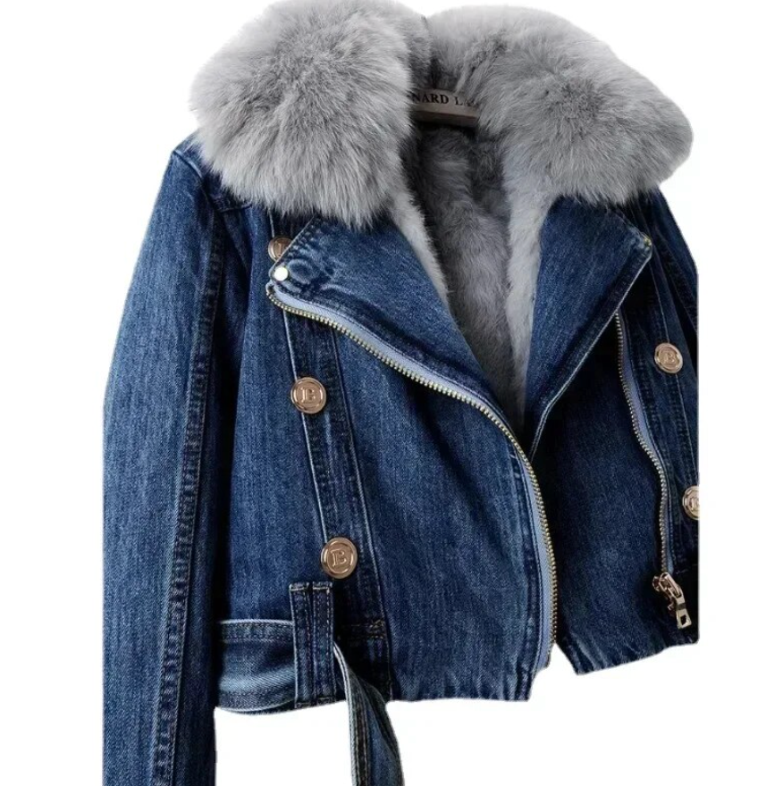 Women's Lined Denim Jacket — View 3