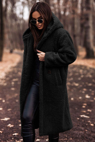 Women's Hooded Teddy Coat — View 8